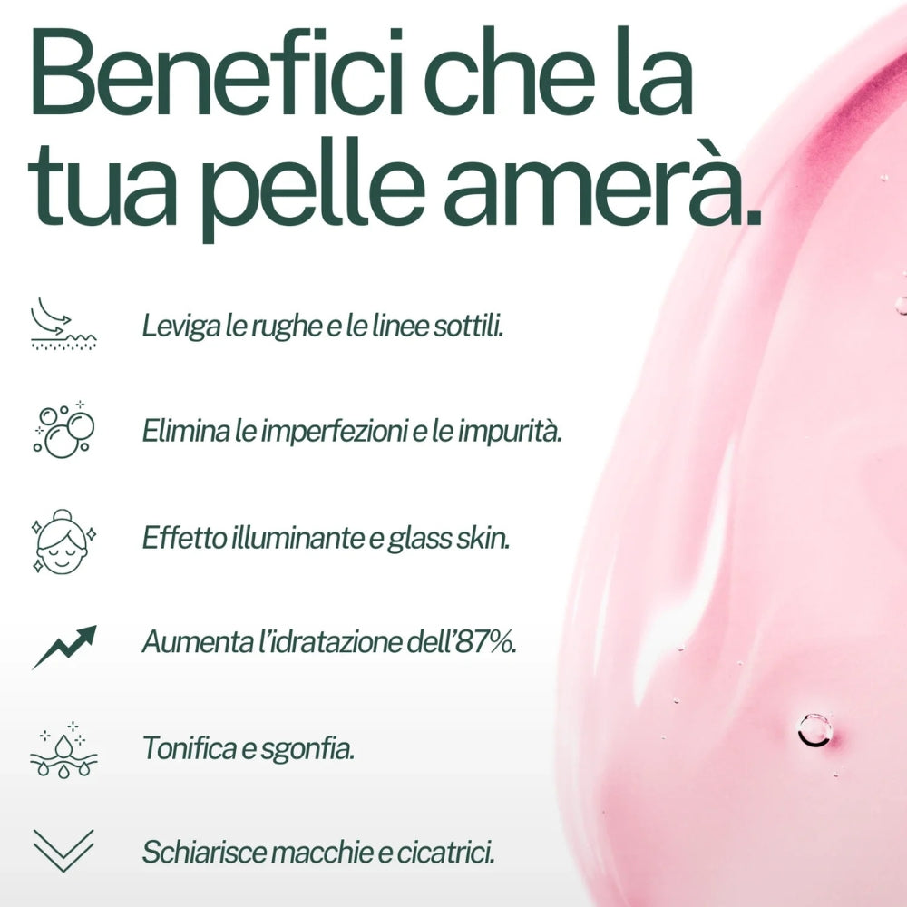Maschera al Bio-Collagene con Acido Ialuronico