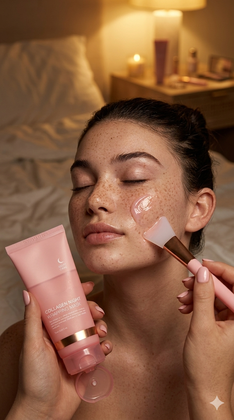 Maschera al collagene notte