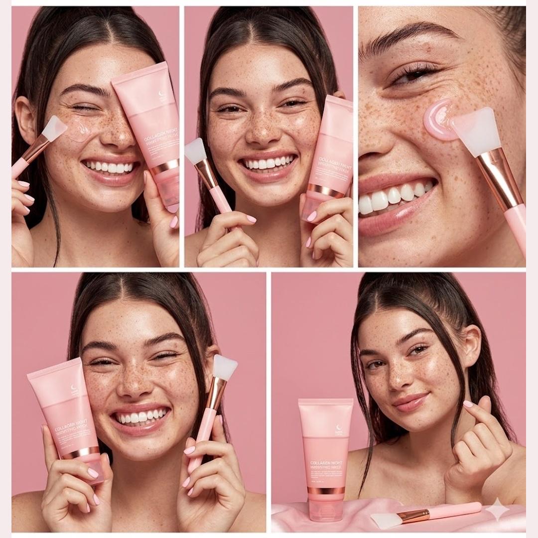 Maschera al collagene notte